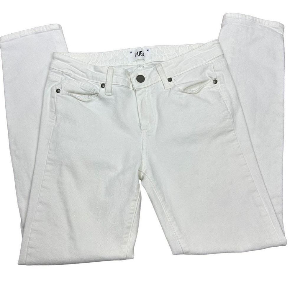 PAIGE Women's Skinny Jeans in Crisp White